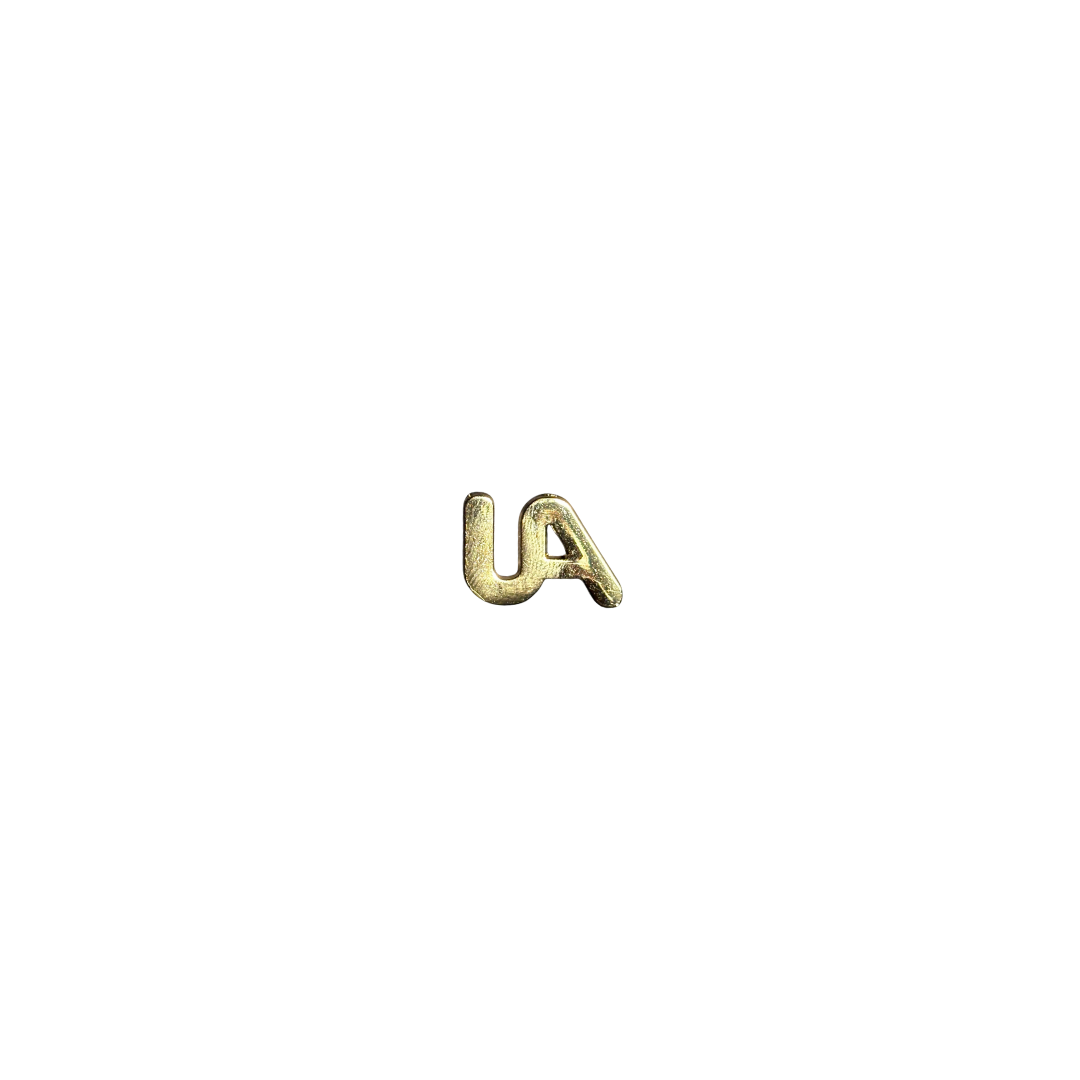 American Made Union Made UA Cutout Lapel Pins