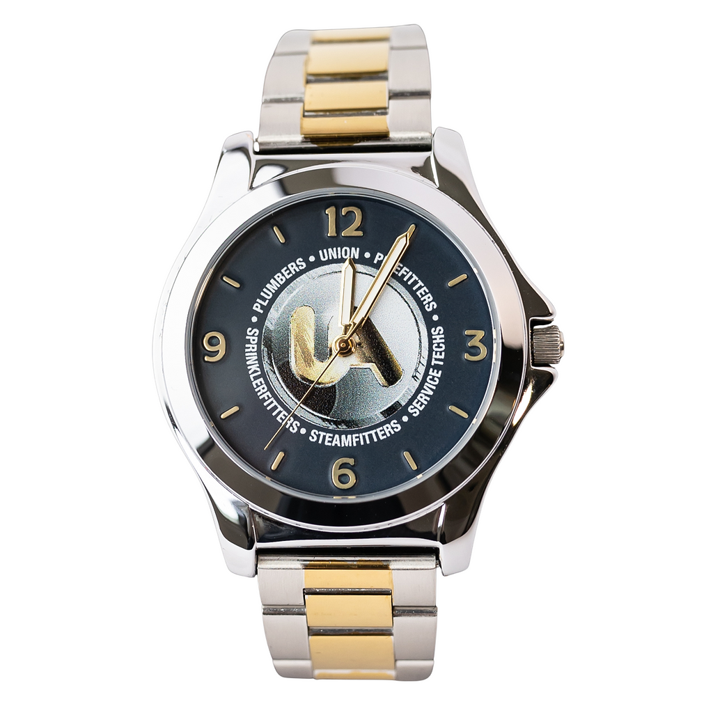 American Time Men’s Two-Toned Blue Dial Watch